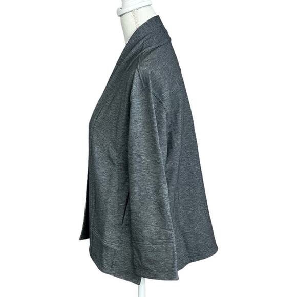 Ministry Of Supply Size XXS Fusion Terry Cardigan Gray Wool Blend Stretch NEW - Picture 4 of 13